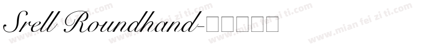 Srell Roundhand字体转换